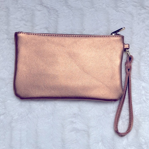 Rose Gold Wristlet with Phone Charger - Picture 2 of 5